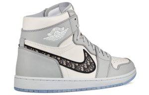 Dior X Air Jordan 1 High Og White Wolf Grey Cn8607002 fashionwaveus 1 11