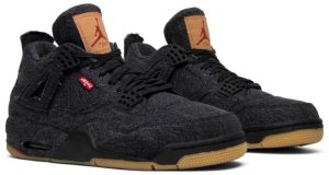 Levis X Air Jordan 4 Retro Black Denim Ao2571001 fashionwaveus 1 2