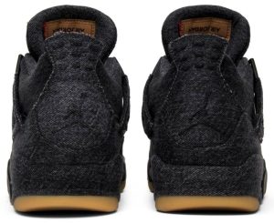 Levis X Air Jordan 4 Retro Black Denim Ao2571001 fashionwaveus 1 3