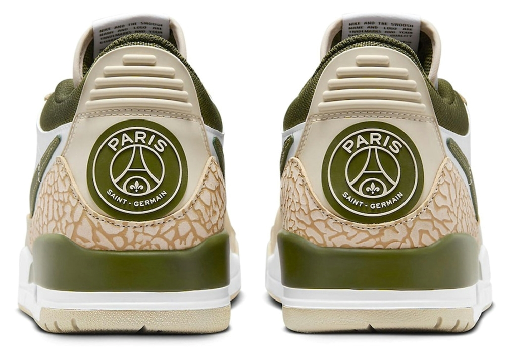 Paris Saintgermain X Air Jordan Legacy 312 Low White Sequoia Green Fz4358100 6 Paris Saint-Germain x Air Jordan Legacy 312 Low ‘White Sequoia Green’ FZ4358-100