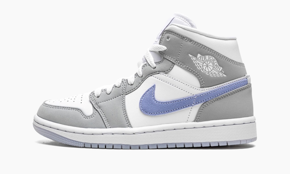 Wmns Air Jordan 1 Mid Wolf Grey Aluminum 6 WMNS Air Jordan 1 Mid ‘Wolf Grey / Aluminum’