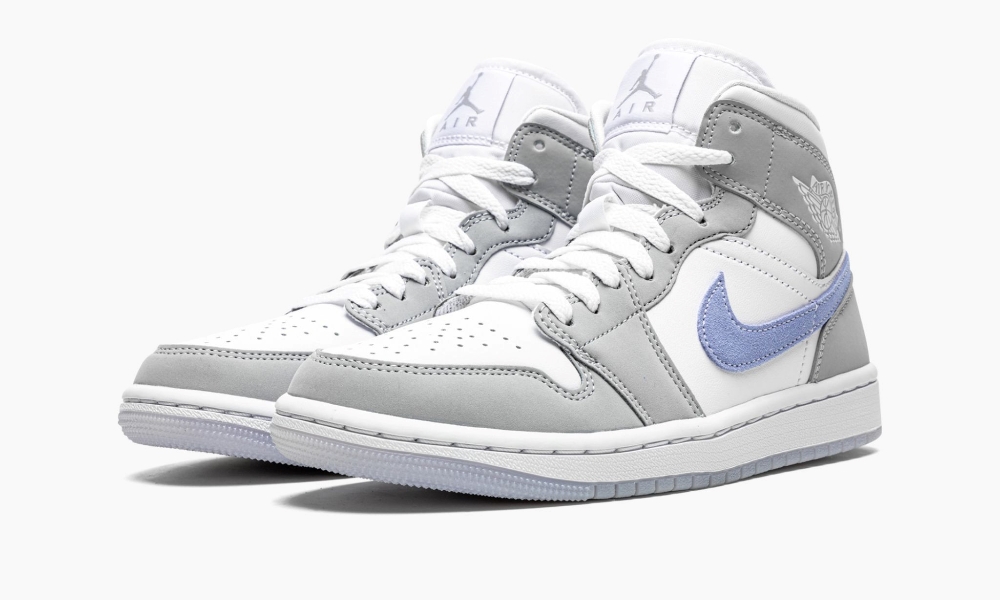 Wmns Air Jordan 1 Mid Wolf Grey Aluminum 7 WMNS Air Jordan 1 Mid ‘Wolf Grey / Aluminum’