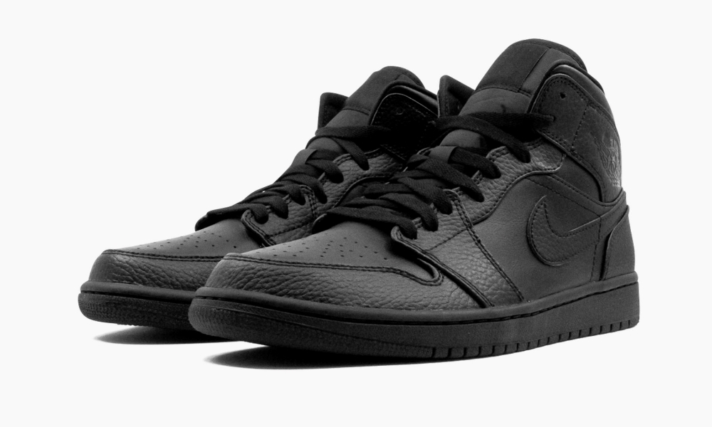 Air Jordan 1 Mid Triple Black 7 Air Jordan 1 Mid ‘Triple Black’