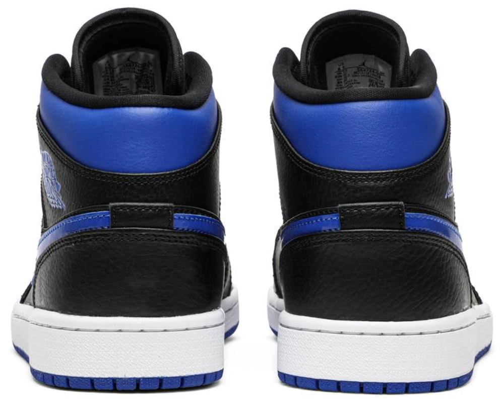 Air Jordan 1 Mid Black Hyper Royal 554724068 7 Air Jordan 1 Mid ‘Black Hyper Royal’ 554724-068
