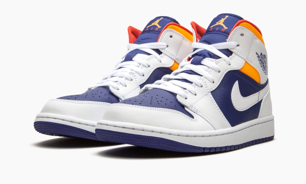 Air Jordan 1 Mid Royal Blue Laser Orange 554724131 7 Air Jordan 1 Mid ‘Royal Blue / Laser Orange’ 554724-131