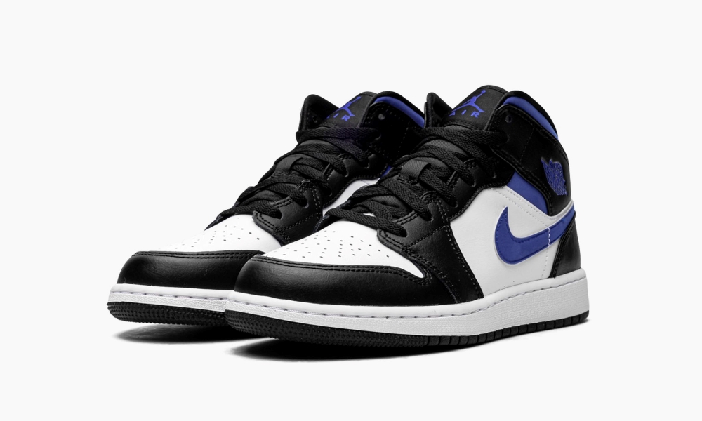 Air Jordan 1 Mid Gs Racer Blue Black White 7 Air Jordan 1 Mid GS ‘Racer Blue / Black / White’