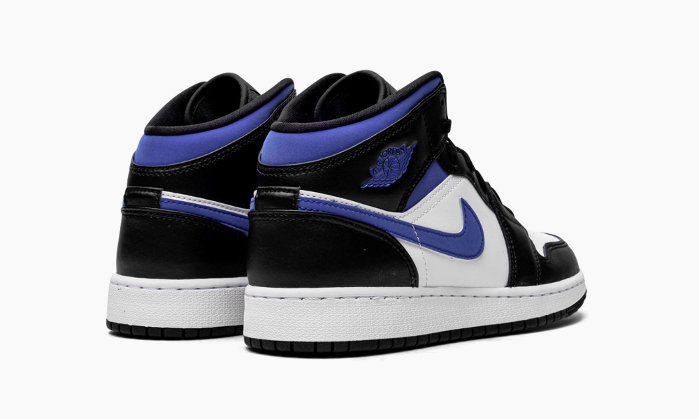 Air Jordan 1 Mid Gs Racer Blue Black White 8 Air Jordan 1 Mid GS ‘Racer Blue / Black / White’