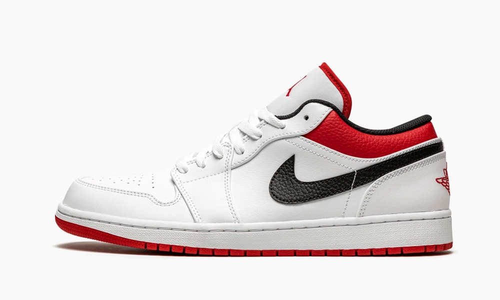 Air Jordan 1 Low White Gym Red 553560118 6 Air Jordan 1 Low White Gym Red 553560-118