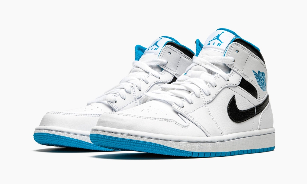 Air Jordan 1 Mid White Laser Blue 7 Air Jordan 1 Mid ‘White / Laser Blue’