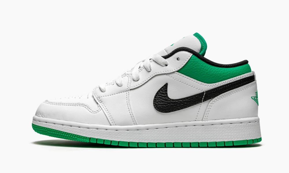 Air Jordan 1 Low Gs White Stadium Green 6 Air Jordan 1 Low GS ‘White / Stadium Green’