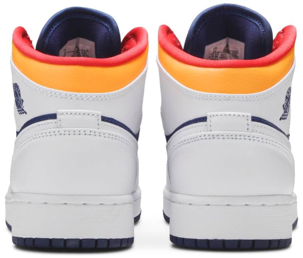 Air Jordan 1 Mid Gs White Deep Royal Blue 554725131 7 Air Jordan 1 Mid GS ‘White Deep Royal Blue’ 554725-131