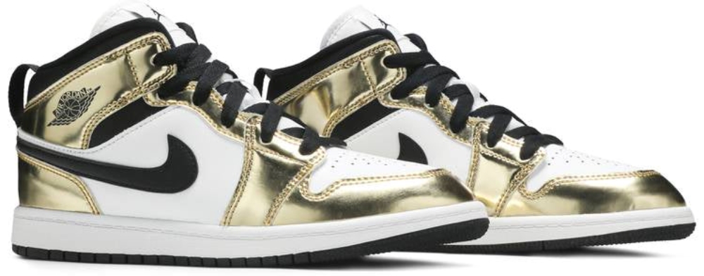 Air Jordan 1 Mid Se Ps Metallic Gold Dc1422700 6 Air Jordan 1 Mid SE PS ‘Metallic Gold’ DC1422-700