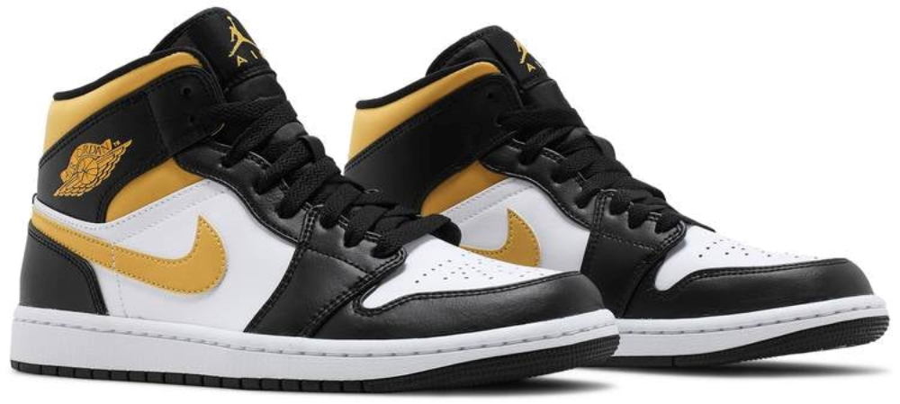 Air Jordan 1 Mid Black University Gold 554724177 6 Air Jordan 1 Mid Black University Gold’ 554724-177