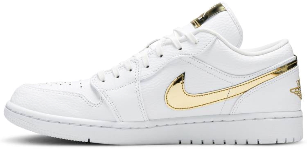 Wmns Air Jordan 1 Retro Low White Metallic Gold Cz4776100 5 Wmns Air Jordan 1 Retro Low White Metallic Gold’ CZ4776-100