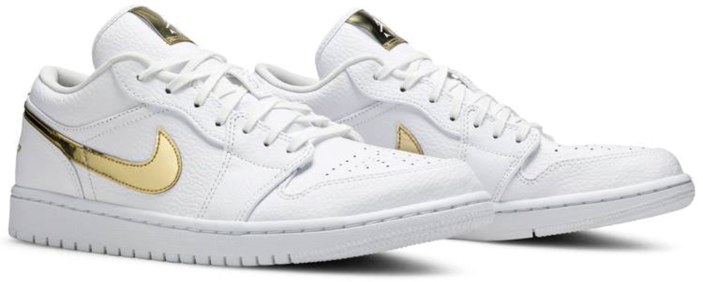 Wmns Air Jordan 1 Retro Low White Metallic Gold Cz4776100 8 Wmns Air Jordan 1 Retro Low White Metallic Gold’ CZ4776-100