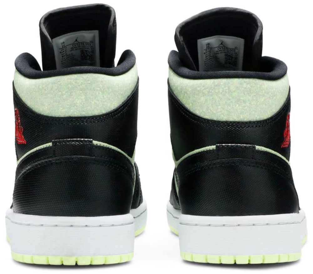 Wmns Air Jordan 1 Mid Se Black Barely Volt Cv5276003 7 Wmns Air Jordan 1 Mid SE Black Barely Volt’ CV5276-003