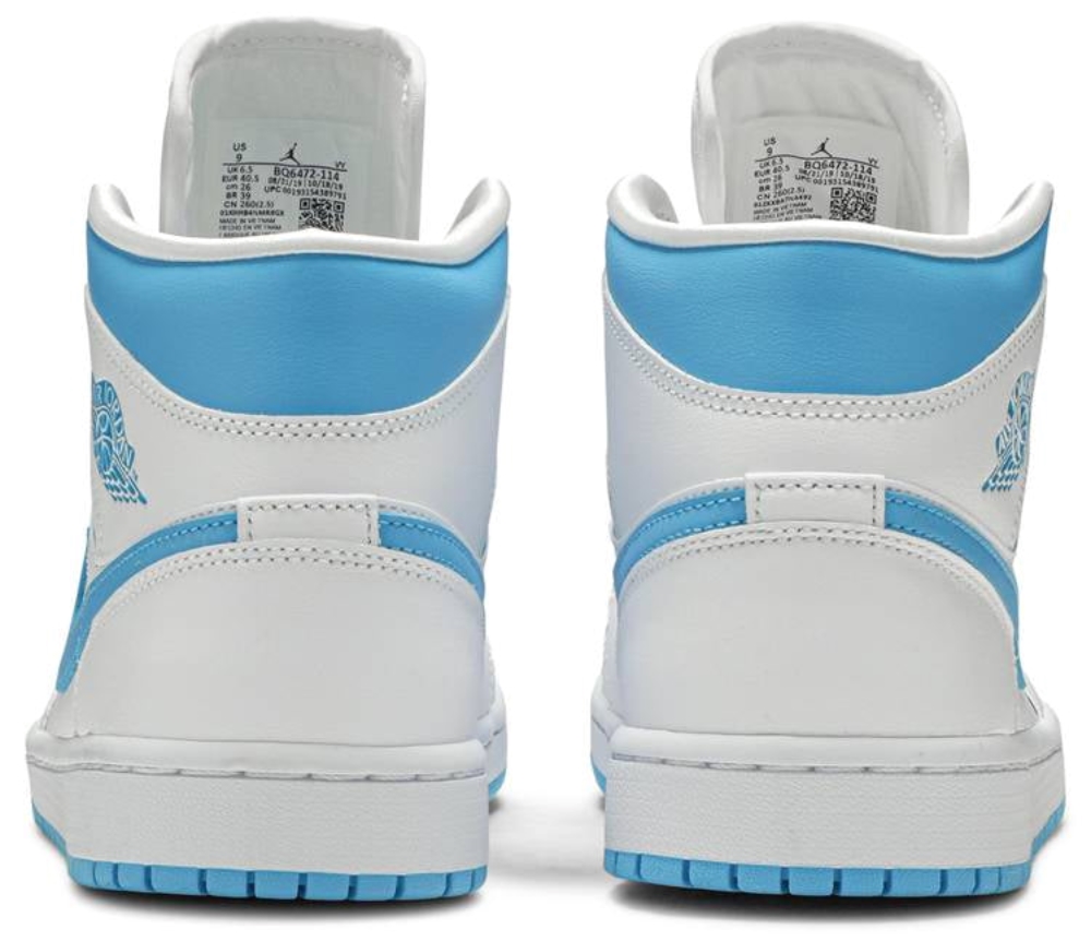 Wmns Air Jordan 1 Mid Unc Bq6472114 7 Wmns Air Jordan 1 Mid UNC’ BQ6472-114