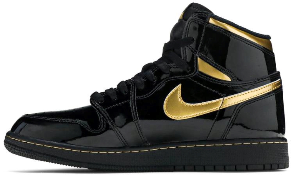 Air Jordan 1 Retro High Og Gs Black Metallic Gold 575441032 5 Air Jordan 1 Retro High OG GS Black Metallic Gold’ 575441-032