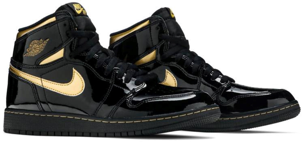 Air Jordan 1 Retro High Og Gs Black Metallic Gold 575441032 6 Air Jordan 1 Retro High OG GS Black Metallic Gold’ 575441-032
