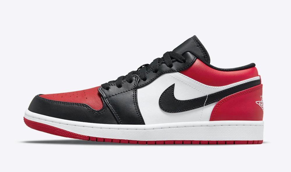 Air Jordan 1 Low Bred Toe 5553558612 8 Air Jordan 1 Low Bred Toe’ 5553558-612