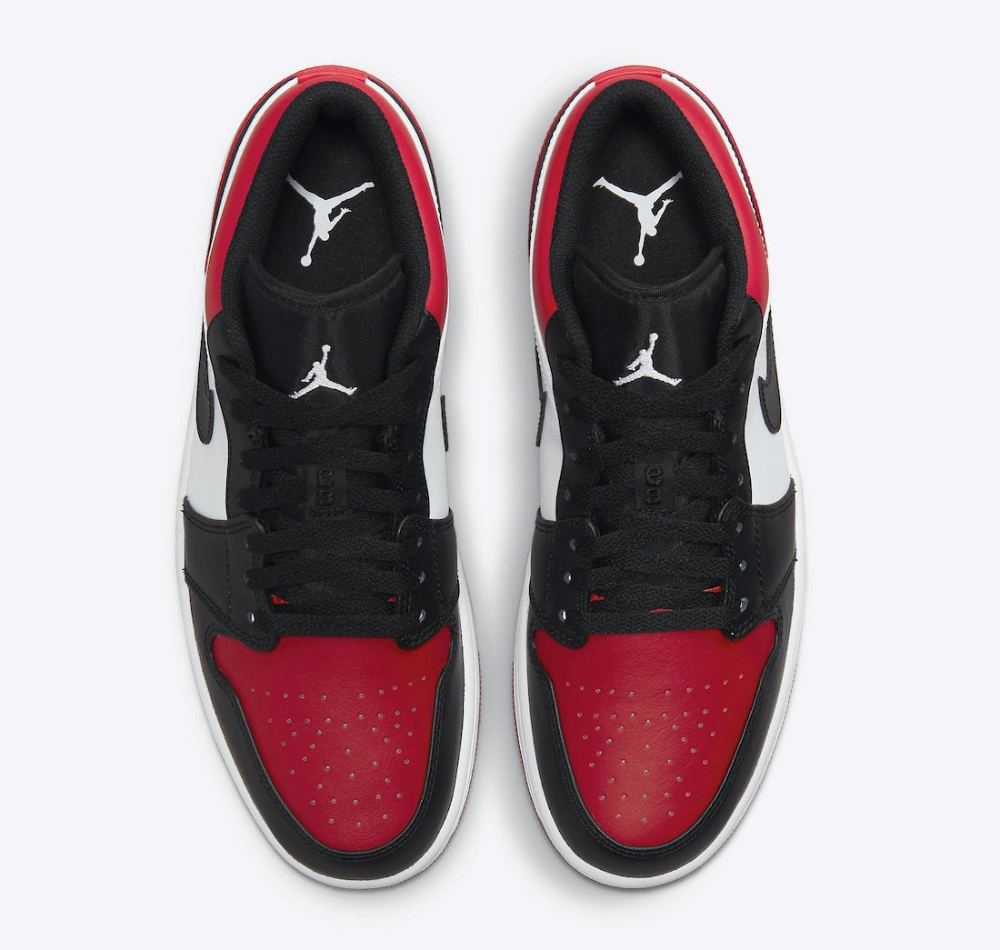 Air Jordan 1 Low Bred Toe 5553558612 10 Air Jordan 1 Low Bred Toe’ 5553558-612