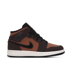 Air Jordan 1 Mid Se Dark Chocolate Gs Dc7248200 fashionwaveus 1 1