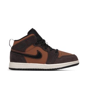 Air Jordan 1 Mid Se Dark Chocolate Ps Dc7249200 fashionwaveus 1 1