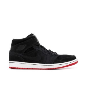 Air Jordan 1 Mid Nouveau Black Red Bred 629151001 fashionwaveus 1 1