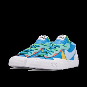 Kaws X Sacai X Nike Blazer Low Blue Multi Dm7901400 fashionwaveus 1 3