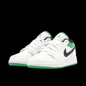 Air Jordan 1 Low White Lucky Green Gs 553560129 fashionwaveus 1 3