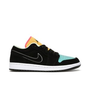 Air Jordan 1 Low Black Aurora Green Laser Orange Ck3022013 fashionwaveus 1 1