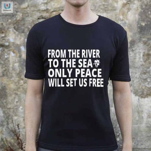 Ahmed Fouad Alkhatib Tee From River To Sea Peace Sets Us Free fashionwaveus 1