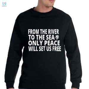 Ahmed Fouad Alkhatib Tee From River To Sea Peace Sets Us Free fashionwaveus 1 3