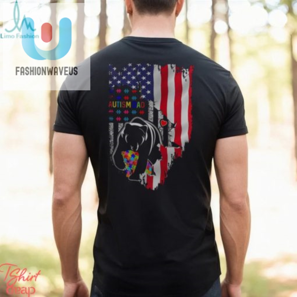 Celebrate Autism Dads Love With This Usa Flag Zoo Shirt