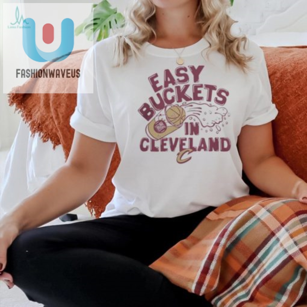 Cavs X Great Lakes Brewing Tee Score Easy Buckets