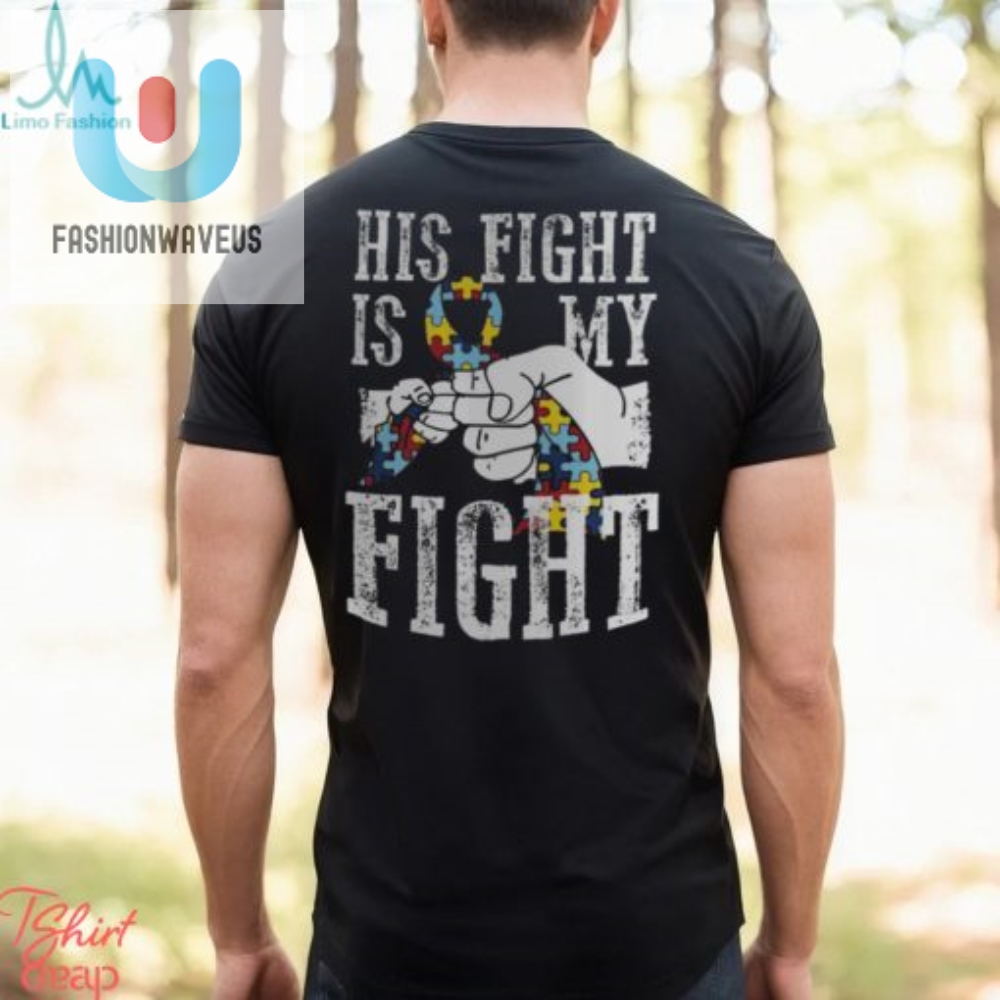 Autism Dads Sidekick Shirt Fighting The Good And Funny Fight