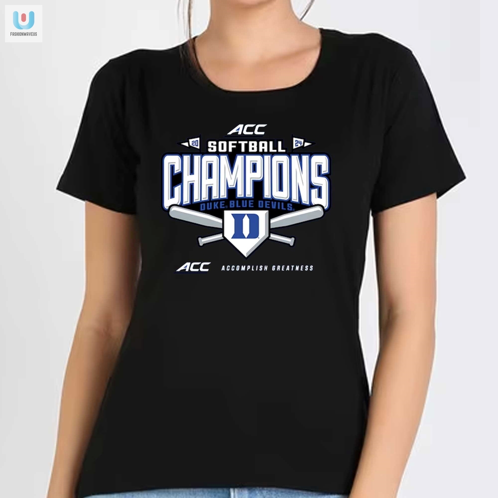 Duke Blue Devils Acc Softball Champs Tee Ruling The Conference In Style