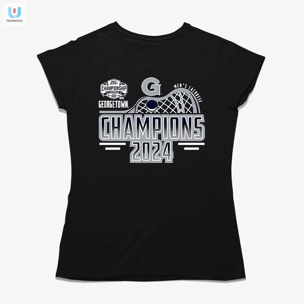 Georgetown Hoyas 2024 Big East Lacrosse Champs Tee Score This Shirt