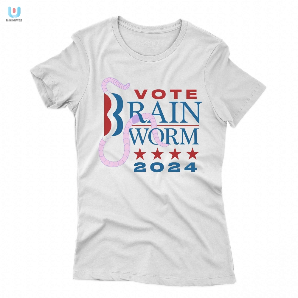 Vote Brain Worm 2024 Shirt Funny  Unique Political Tee