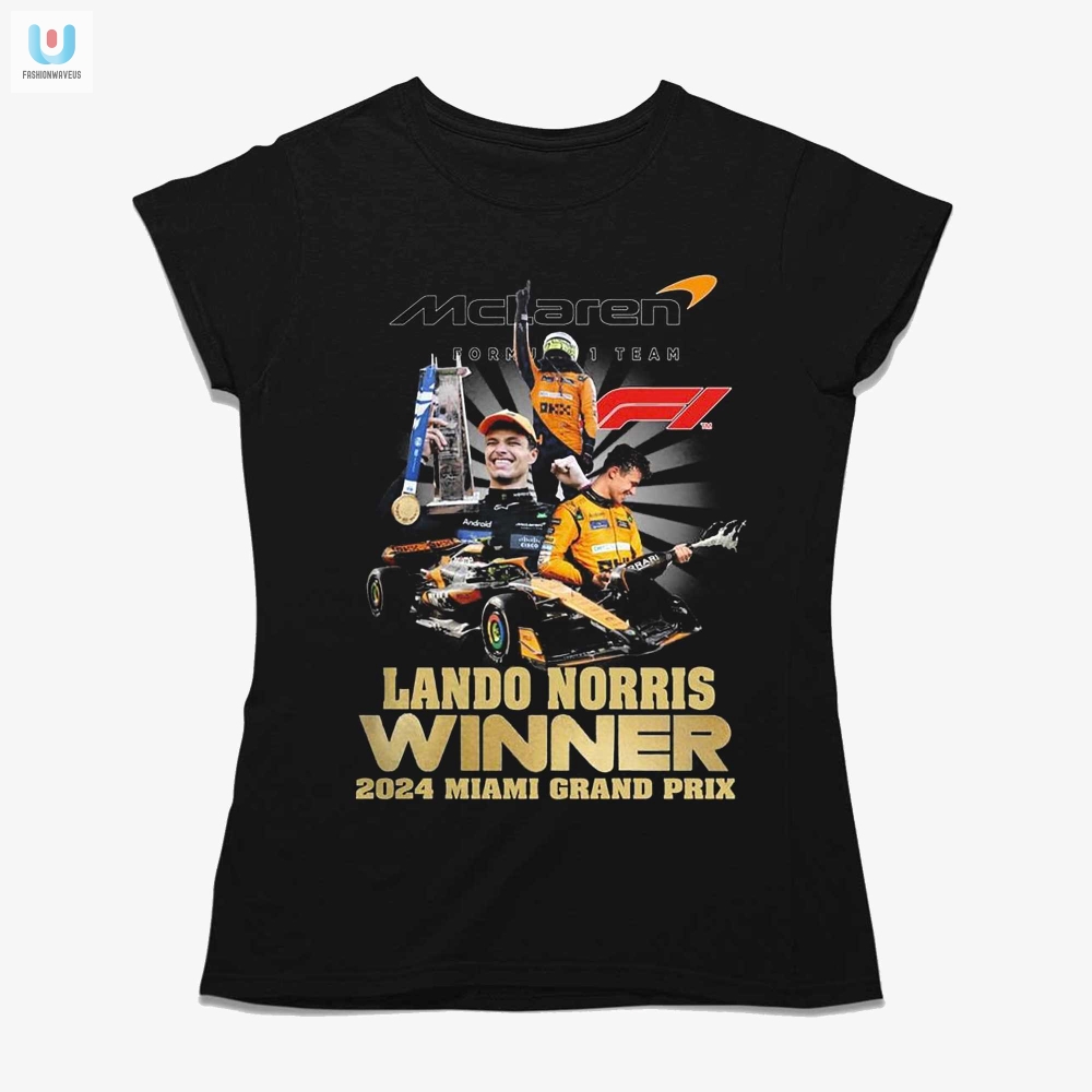 Get Ready To Rev Up Your Wardrobe With The Lando Norris 2024 Miami Gp Winning Tee