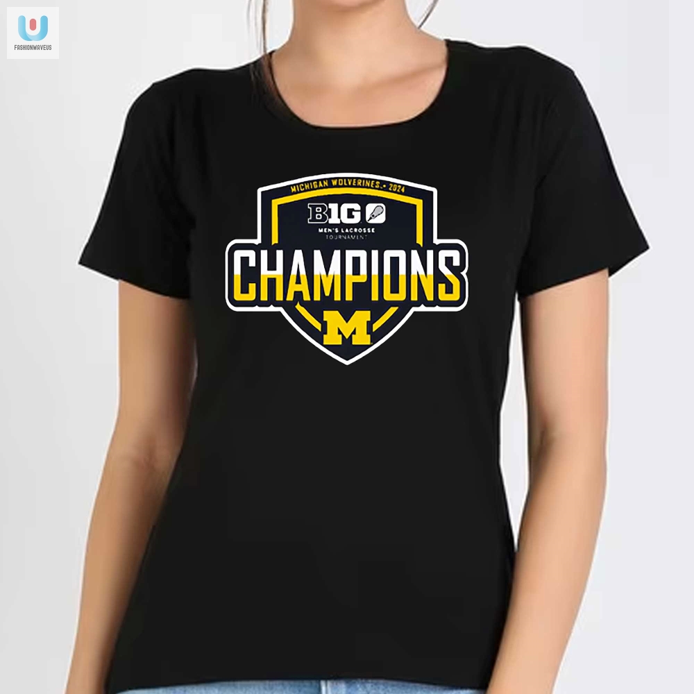 Score Big With Michigan Wolverines 2024 Lacrosse Champs Tee