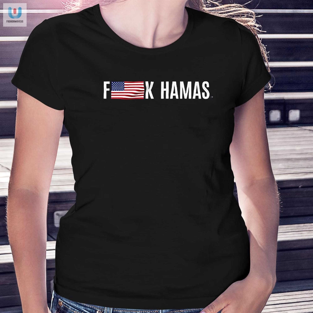 Show Your Support For America With A Flag Shirt That Says Screw Hamas