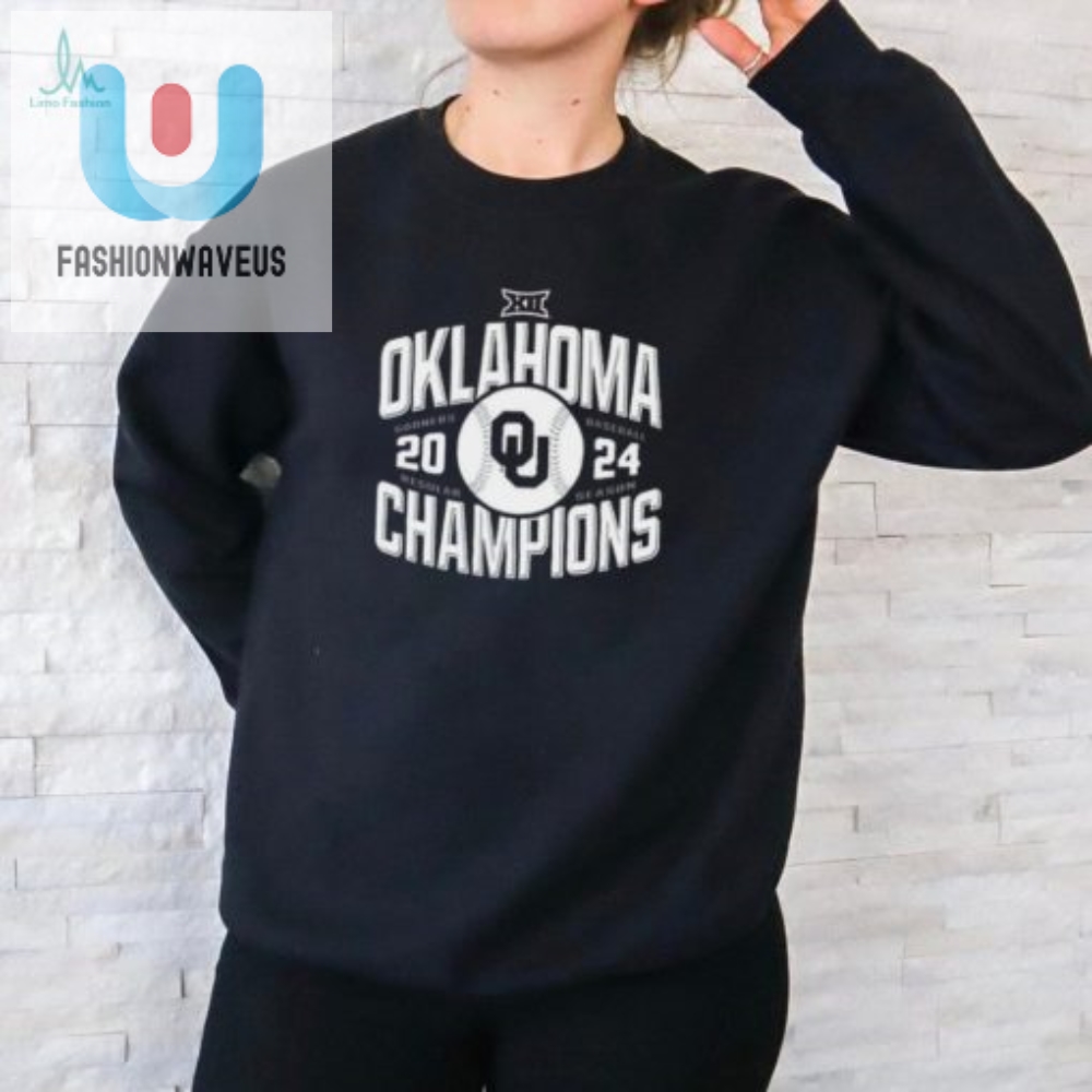 Score A Homerun With The Official Ok Sooners 2024 Big 12 Baseball Champs Tee