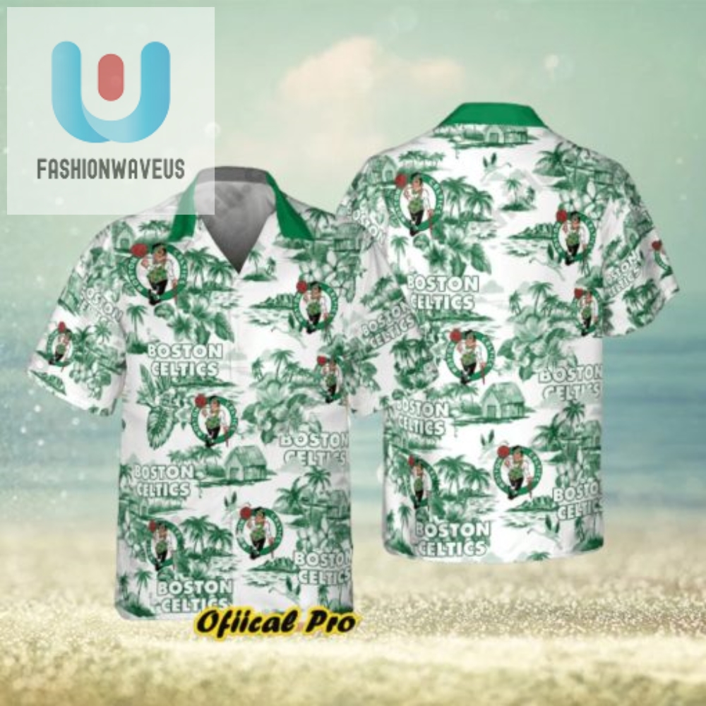 Boston Celtics Tropical Swag Shirt  Slam Dunk Style