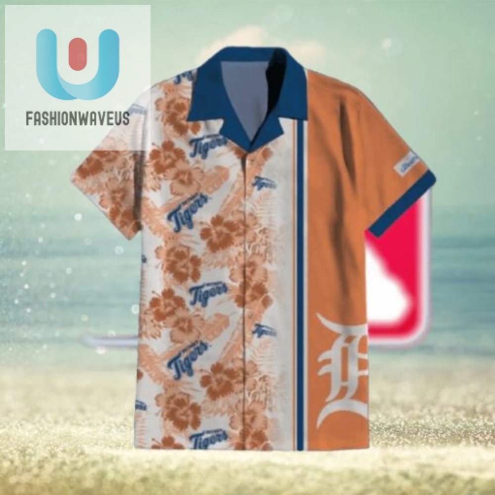 Roar In Style 2024 Tigers Aloha Shirt  Hawaiian Vibes With A Detroit Twist