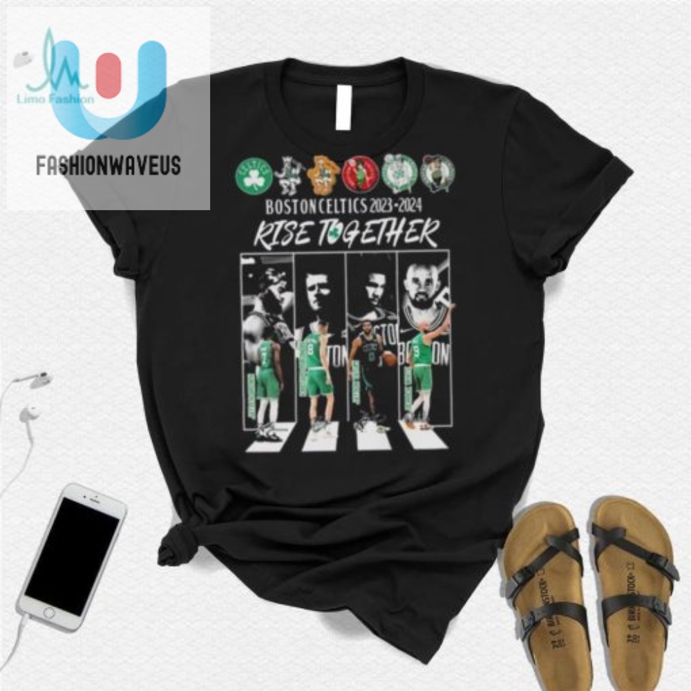 Boston Celtics 2324 Abbey Road Shirt Rise Together And Score Big