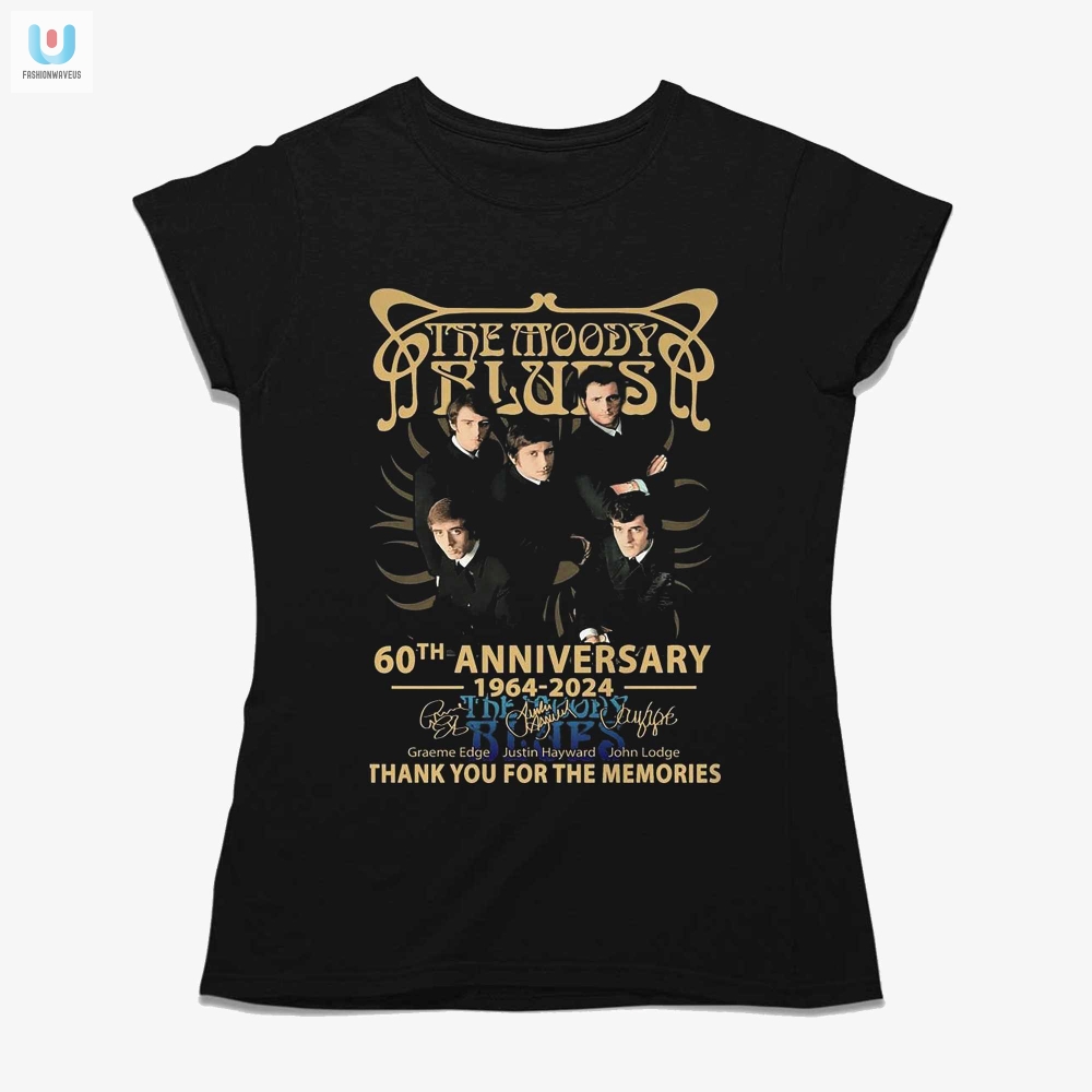 Moody Blues 60Th Anniversary Tee Nostalgic Laughs Await