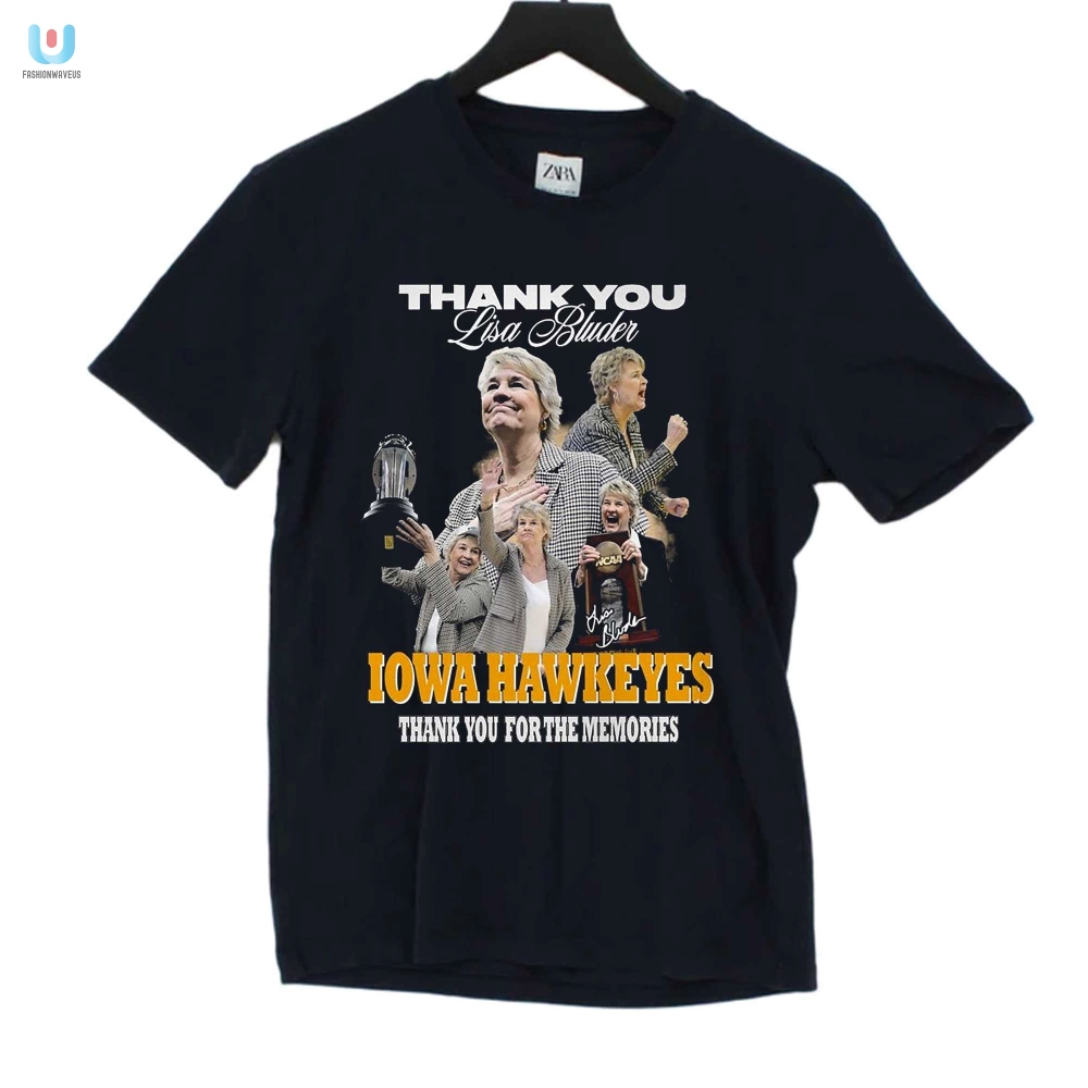 Thank You Lisa Bluder Iowa Hawkeyes Memory Lane Tee fashionwaveus 1