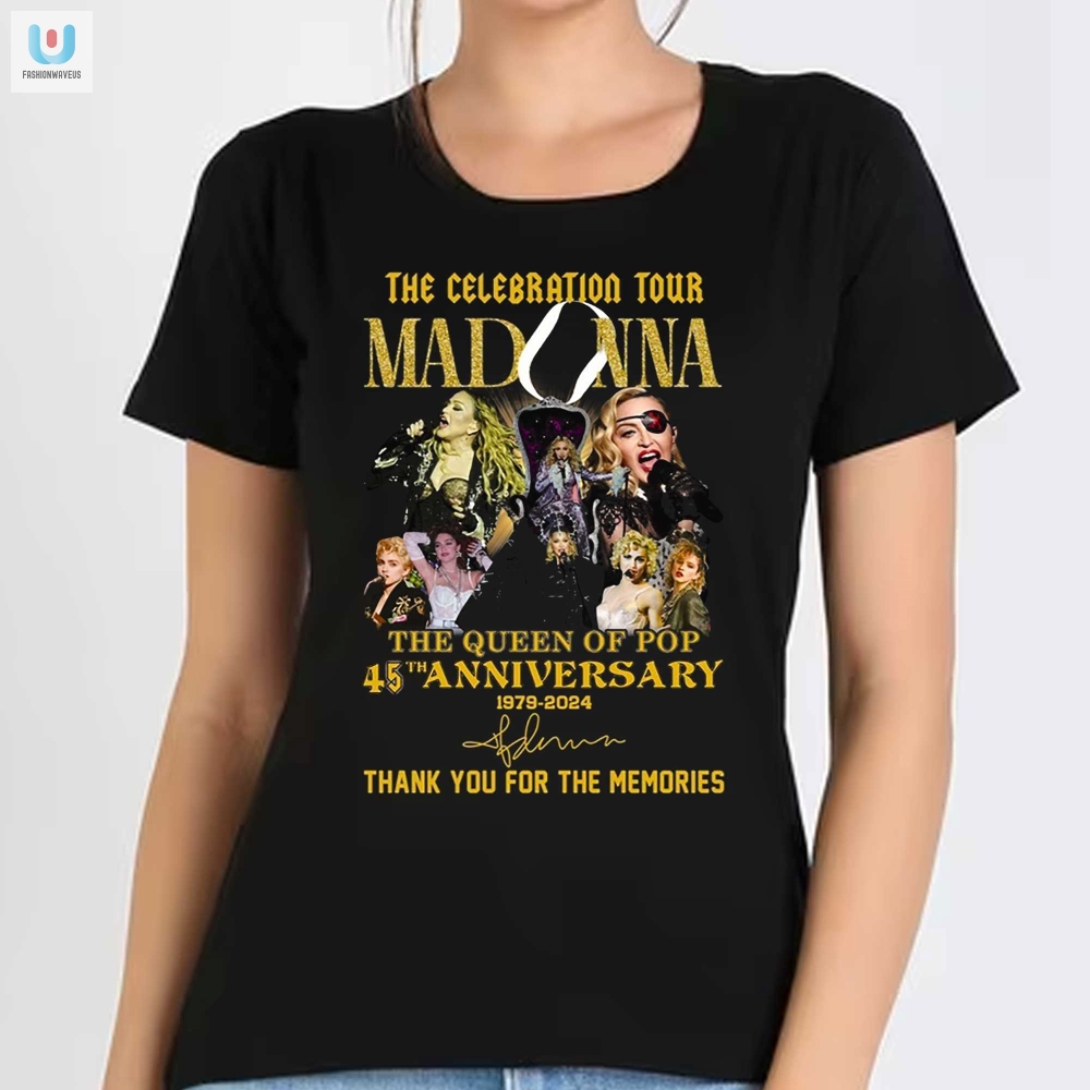 Madonna Celebration Tour Tee 45 Years Of Pop Queen Fun