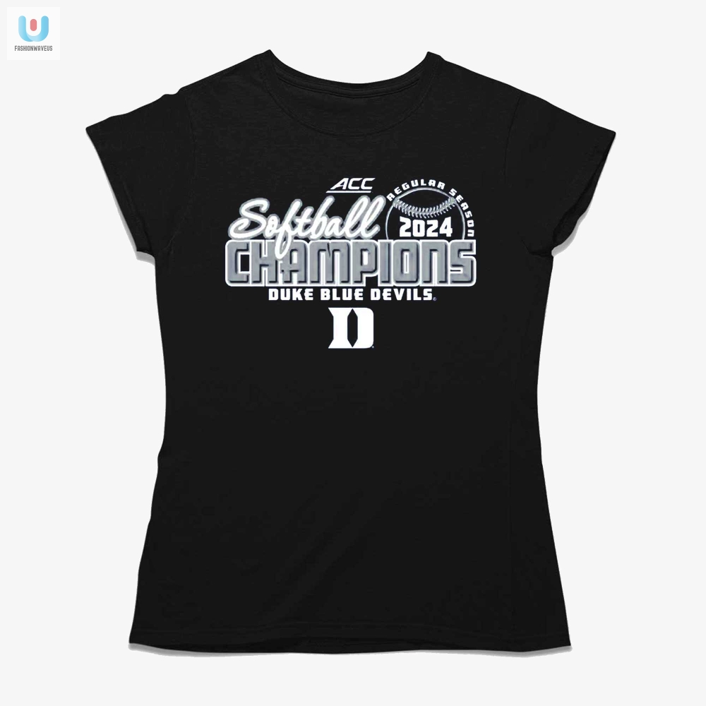 Duke Blue Devils 2024 Acc Softball Champions Tee Rule The Diamond